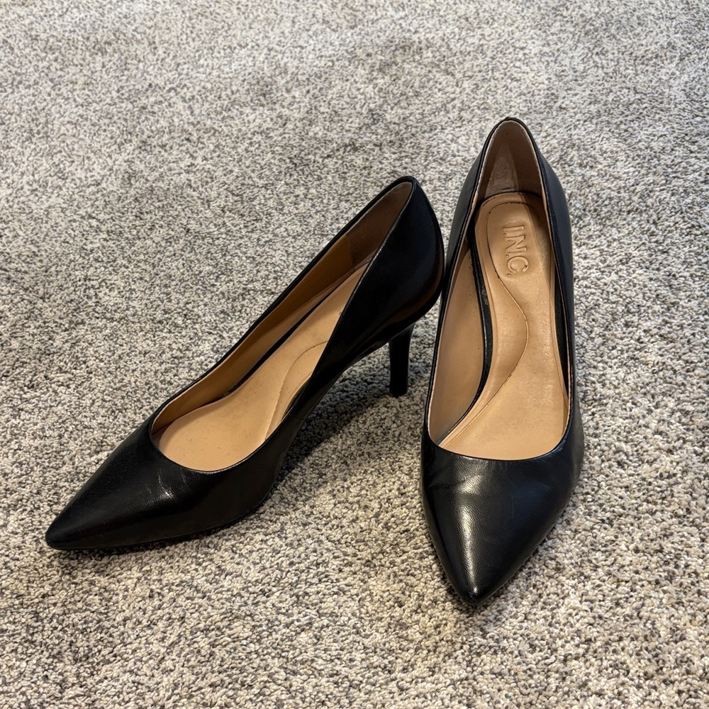 INC International Concepts Women's Classic Black Heels